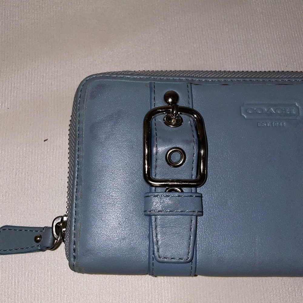 Coach leather zip wallet - Picture 3 of 10